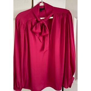 Banana Republic Fuchsia Longsleeve Tie‎ Shirt XXL